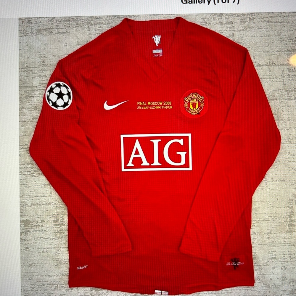 Nike Red Manchester United 2008 Jersey - Ronaldo